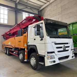 remanufactured Howo Chassis Sany Superstructure 56m Pump Truck 371